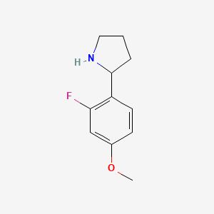 2-(2-Fluoro-4-methoxyphenyl)pyrrolidine