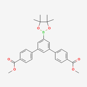 methyl 4-[3-(4-methoxycarbonylphenyl)-5-(4,4,5,5-tetramethyl-1,3,2-dioxaborolan-2-yl)phenyl]benzoate