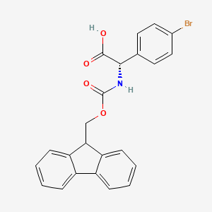 (S)-2-((((9H-fluoren-9-yl)methoxy)carbonyl)amino)-2-(4-bromophenyl)acetic acid