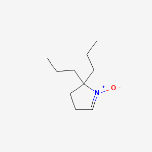 B1210134 5,5-Dipropyl-1-pyrroline 1-oxide CAS No. 104463-51-6