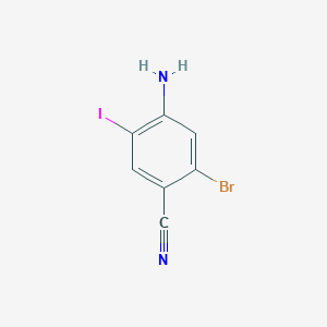 4-Amino-2-bromo-5-iodobenzonitrile