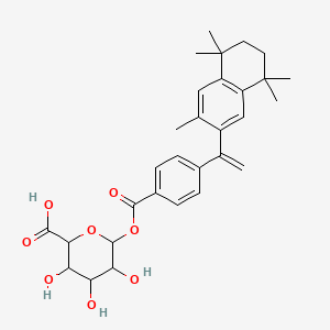 3,4,5-Trihydroxy-6-[4-[1-(3,5,5,8,8-pentamethyl-6,7-dihydronaphthalen-2-yl)ethenyl]benzoyl]oxyoxane-2-carboxylic acid