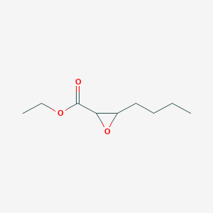 molecular formula C9H16O3 B12101575 2-Oxiranecarboxylic acid, 3-butyl-, ethyl ester CAS No. 1161744-84-8