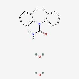 molecular formula C15H16N2O3 B1210159 卡马西平二水合物 CAS No. 85756-57-6