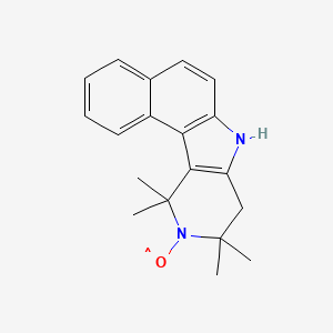 B1210162 5,6-Benzo-2,2,4,4-tetramethyl-1,2,3,4-tetrahydro-gamma-carboline-oxyl CAS No. 32890-80-5