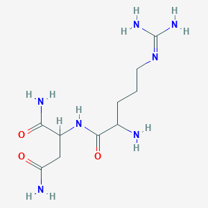 molecular formula C10H21N7O3 B12101637 H-Arg-asn-NH2 sulfate salt 