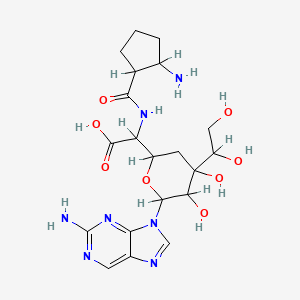 molecular formula C20H29N7O8 B1210168 阿米普利霉素 CAS No. 61991-08-0