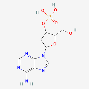 [5-(6-Aminopurin-9-yl)-2-(hydroxymethyl)oxolan-3-yl] dihydrogen phosphate