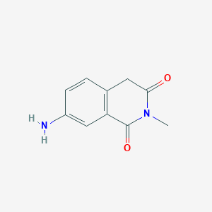 molecular formula C10H10N2O2 B12101732 7-Amino-2-methyl-1,2,3,4-tetrahydroisoquinoline-1,3-dione 