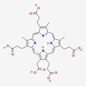 molecular formula C37H38N4O10 B1210174 Pentacarboxylporphyrin I CAS No. 28100-78-9