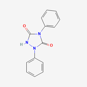 molecular formula C14H11N3O2 B1210176 Bicarbamimide, N,2-diphenyl- CAS No. 34874-03-8
