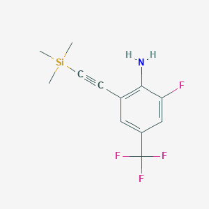 2-Fluoro-4-trifluoromethyl-6-trimethylsilanylethynyl-phenylamine