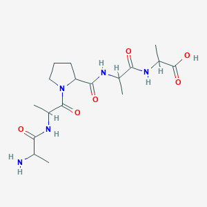 molecular formula C17H29N5O6 B12101792 H-DL-Ala-DL-Ala-DL-Pro-DL-Ala-DL-Ala-OH 