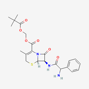 molecular formula C22H27N3O6S B1210181 Pivcephalexin CAS No. 63836-75-9