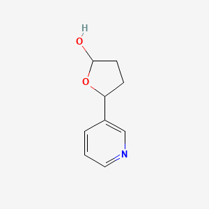 molecular formula C9H11NO2 B1210183 5-(3-Pyridyl)-2-hydroxytetrahydrofuran CAS No. 53798-73-5