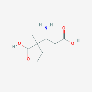 3-Amino-2,2-diethylpentanedioic acid