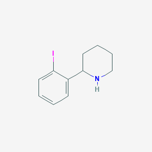 molecular formula C11H14IN B12101850 2-(2-Iodophenyl)piperidine 