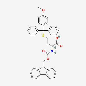 molecular formula C39H35NO5S B12101892 Fmoc-HomoCys(Mmt)-OH 