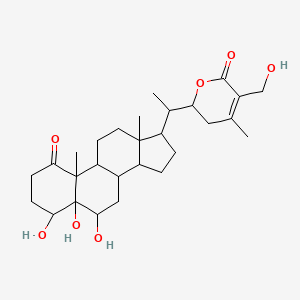 5-(hydroxymethyl)-4-methyl-2-[1-(4,5,6-trihydroxy-10,13-dimethyl-1-oxo-3,4,6,7,8,9,11,12,14,15,16,17-dodecahydro-2H-cyclopenta[a]phenanthren-17-yl)ethyl]-2,3-dihydropyran-6-one