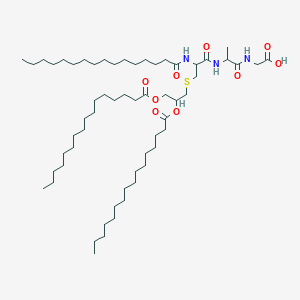 molecular formula C59H111N3O9S B12101956 Pam3-cys-ala-gly-OH 