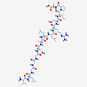 molecular formula C58H103N17O17 B12101995 H-DL-Val-DL-Leu-Gly-Gly-Gly-DL-Ser-DL-Ala-DL-Leu-DL-Leu-DL-Arg-DL-Ser-DL-xiIle-DL-Pro-DL-Ala-OH 