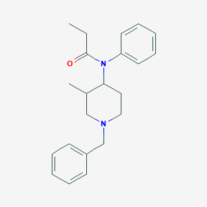 molecular formula C22H28N2O B12102106 N-(1-benzyl-3-methylpiperidin-4-yl)-N-phenylpropanamide CAS No. 42045-84-1