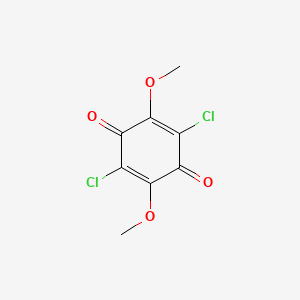 molecular formula C8H6Cl2O4 B1210211 2,5-Dichloro-3,6-dimethoxybenzoquinone CAS No. 7210-71-1