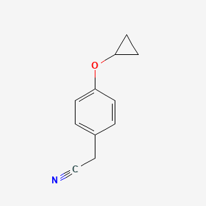 molecular formula C11H11NO B12102158 2-(4-Cyclopropoxyphenyl)acetonitrile 