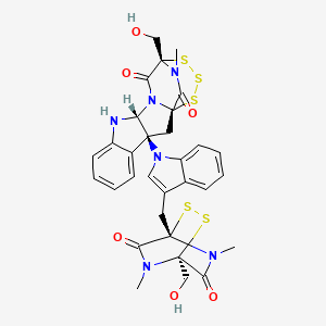 molecular formula C31H30N6O6S5 B1210217 脱氢半乳糖精胺 A 