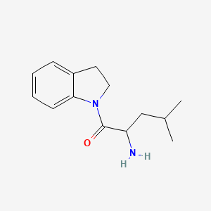 (S)-2-Amino-1-(indolin-1-yl)-4-methylpentan-1-one hydrochloride