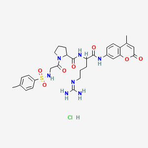 molecular formula C30H38ClN7O7S B12102229 Tos-Gly-DL-Pro-DL-Arg-AMC.HCl 