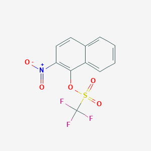 molecular formula C11H6F3NO5S B12102249 2-Nitronaphthalen-1-yl trifluoromethanesulfonate 