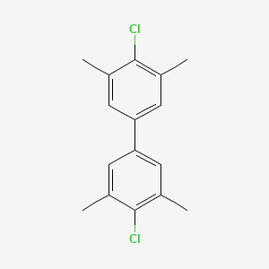 molecular formula C16H16Cl2 B12102338 4,4'-Dichloro-3,3',5,5'-tetramethyl-1,1'-biphenyl CAS No. 89448-05-5