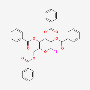 [(2R,3R,4S,5R,6R)-3,4,5-tribenzoyloxy-6-iodooxan-2-yl]methyl benzoate