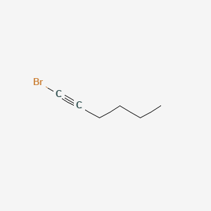 molecular formula C6H9Br B12102348 1-Hexyne, 1-bromo- CAS No. 1119-64-8