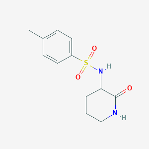 4-methyl-N-(2-oxopiperidin-3-yl)benzenesulfonamide