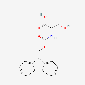 2-((((9H-Fluoren-9-yl)methoxy)carbonyl)amino)-3-hydroxy-4,4-dimethylpentanoic acid