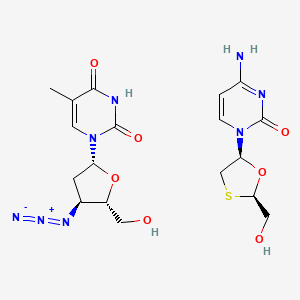 molecular formula C18H24N8O7S B1210242 Lamivudine and zidovudine CAS No. 165456-81-5