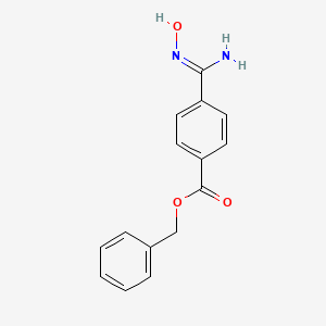 molecular formula C15H14N2O3 B12102436 Benzyl 4-(N'-hydroxycarbamimidoyl)benzoate 