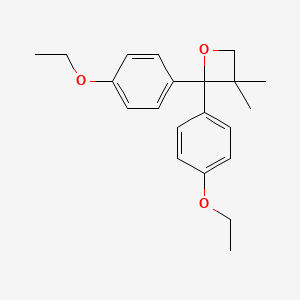 molecular formula C21H26O3 B1210246 2,2-Bis(4-ethoxyphenyl)-3,3-dimethyloxetane CAS No. 32795-78-1