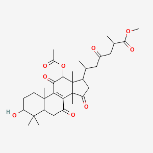 Methyl 6-(12-acetyloxy-3-hydroxy-4,4,10,13,14-pentamethyl-7,11,15-trioxo-1,2,3,5,6,12,16,17-octahydrocyclopenta[a]phenanthren-17-yl)-2-methyl-4-oxoheptanoate