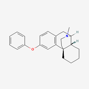 molecular formula C23H27NO B1210250 3-Phenoxy-N-methylmorphinan CAS No. 67562-76-9