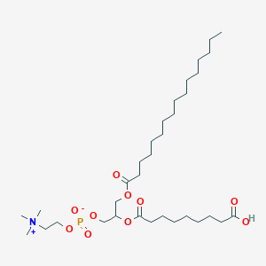 molecular formula C33H64NO10P B12102504 [2-(8-Carboxyoctanoyloxy)-3-hexadecanoyloxypropyl] 2-(trimethylazaniumyl)ethyl phosphate 