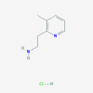 molecular formula C8H13ClN2 B12102508 2-(3-Methylpyridin-2-yl)ethan-1-amine hydrochloride 