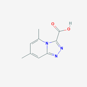 molecular formula C9H9N3O2 B12102518 5,7-Dimethyl-[1,2,4]triazolo[4,3-a]pyridine-3-carboxylic acid 