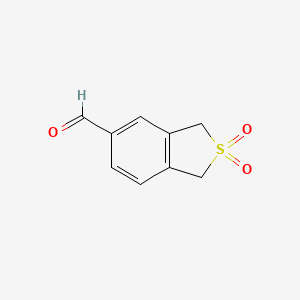 molecular formula C9H8O3S B12102519 1,3-Dihydrobenzo[c]thiophene-5-carbaldehyde 2,2-dioxide 