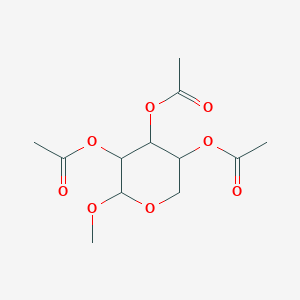 molecular formula C12H18O8 B12102551 Methyl 2,3,4-tri-O-acetyl-alpha-D-xylopyranoside 