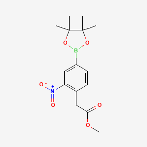 Methyl 2-(2-nitro-4-(4,4,5,5-tetramethyl-1,3,2-dioxaborolan-2-yl)phenyl)acetate