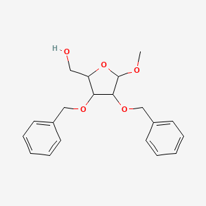 [5-Methoxy-3,4-bis(phenylmethoxy)oxolan-2-yl]methanol