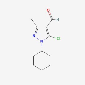 5-chloro-1-cyclohexyl-3-methyl-1H-pyrazole-4-carbaldehyde